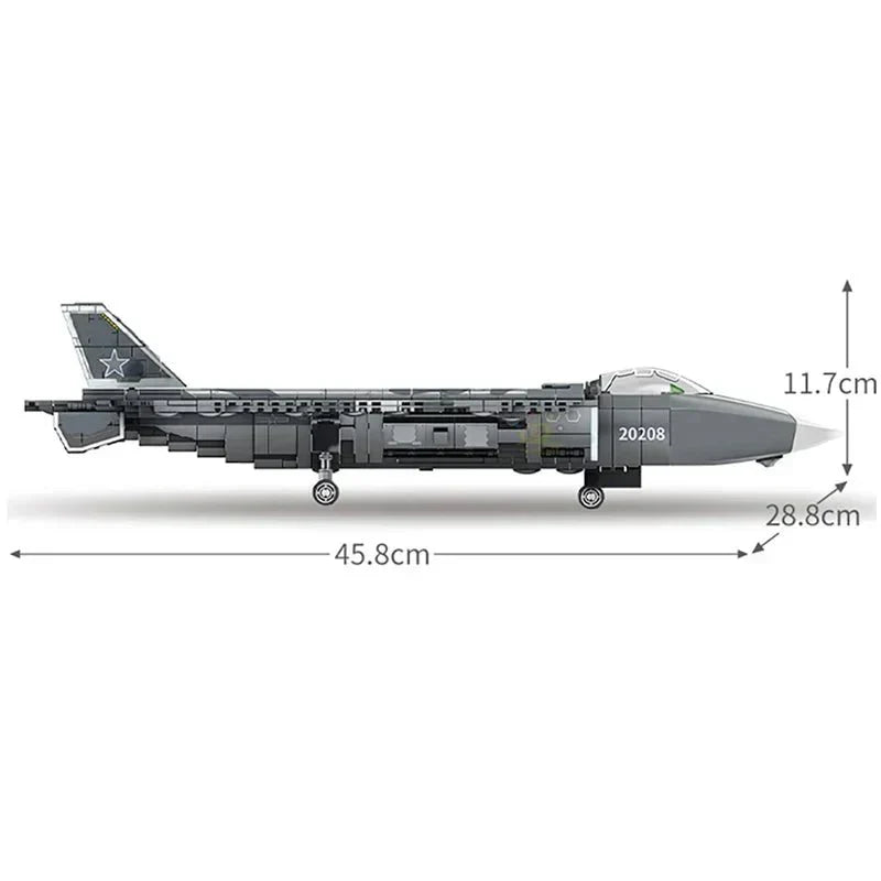 J-20 Fighter Aircraft | 774pcs