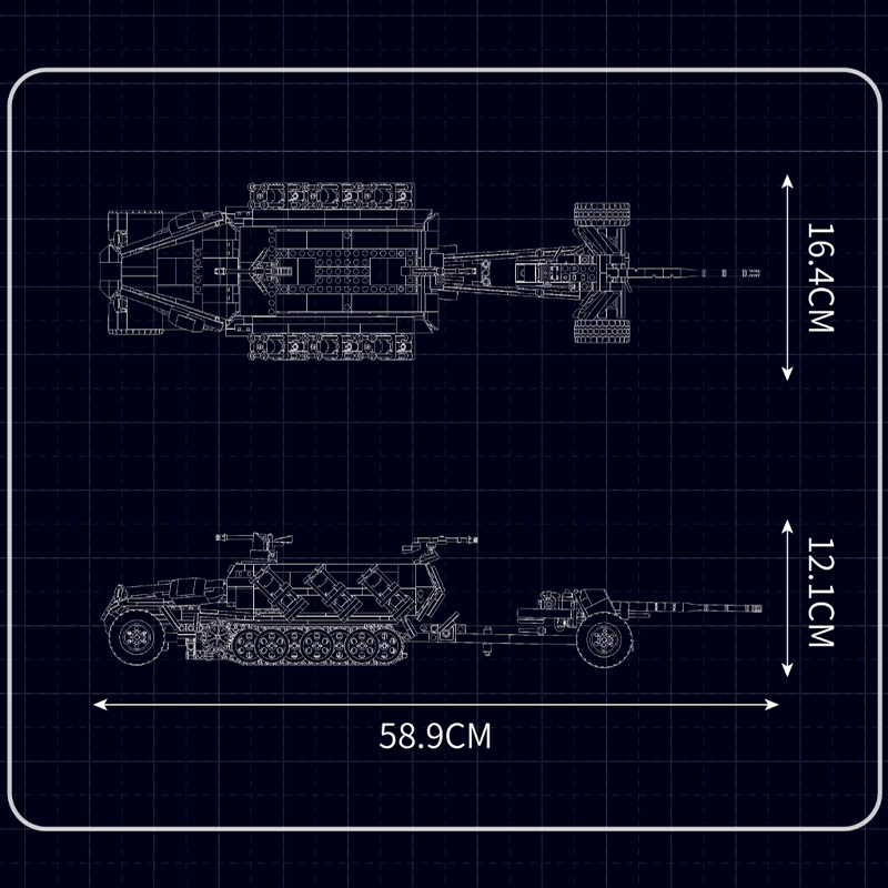 KFZ 251 Half Track | 1297pcs