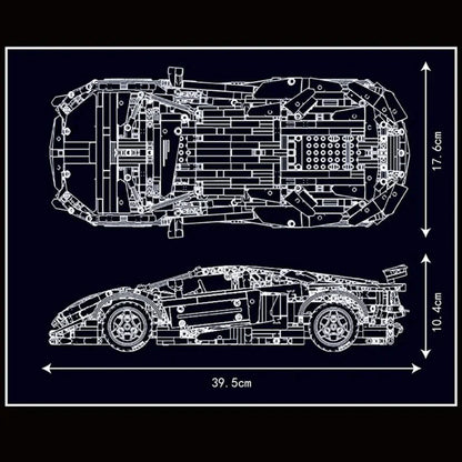 V12 Track Edition Supercar | 1608pcs