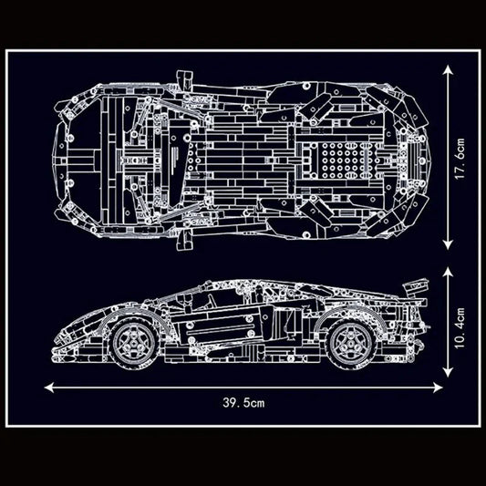 V12 Track Edition Supercar | 1608pcs