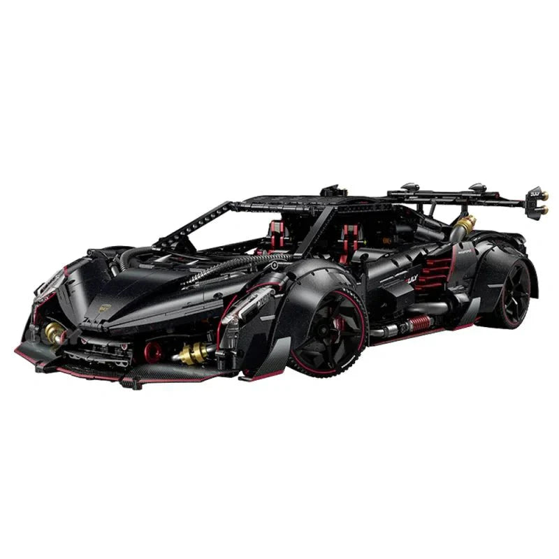 Italian V12 Blade Hypercar Supercar Building Blocks – 3,809 pieces – supercar collector model. 64 cm x 31.6 cm x 16 cm