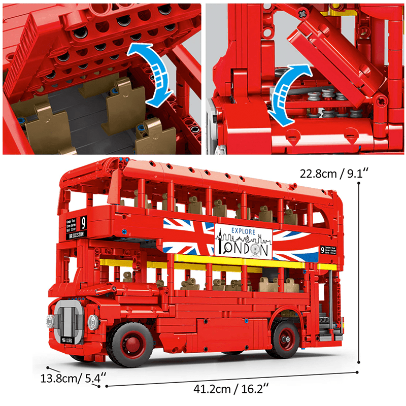 London Double-Deck Bus | 1662pcs
