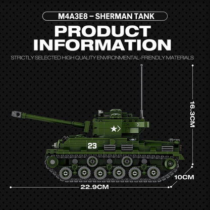M4A3E8 Tank | 836pcs