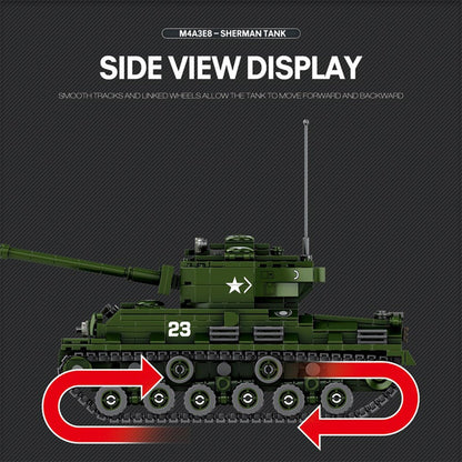M4A3E8 Tank | 836pcs