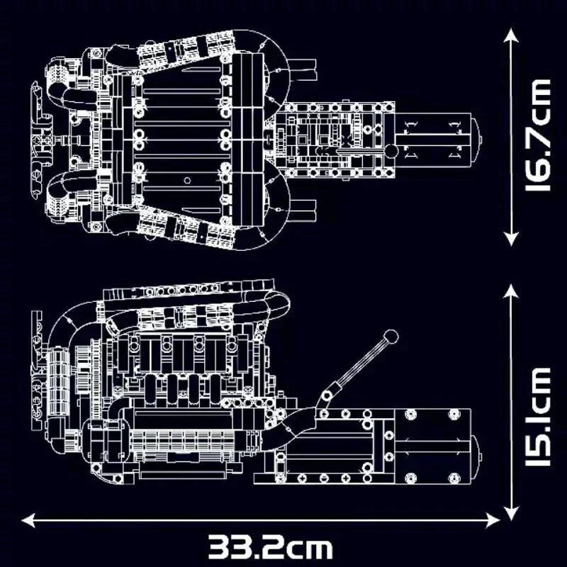 M8 Twin-Turbocharged V8 | 1169pcs