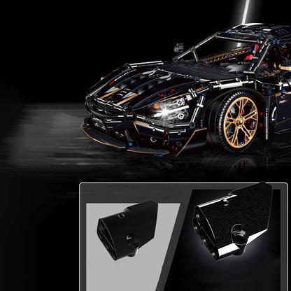 Black V8 720s Spider Supercar | 3657pcs