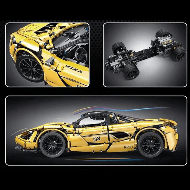 Twin-Turbo 720 Supercar Yellow | 3149pcs