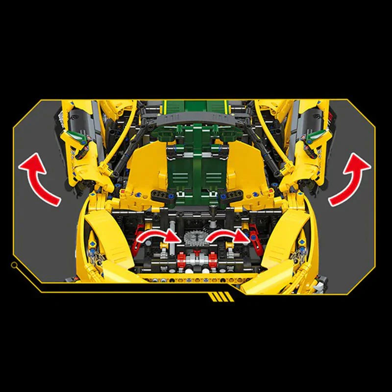 Track-Only Hypercar P1 GTR Yellow | 3315pcs