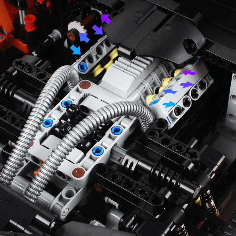 Orange Hybrid Hypercar P1 | 3228pcs