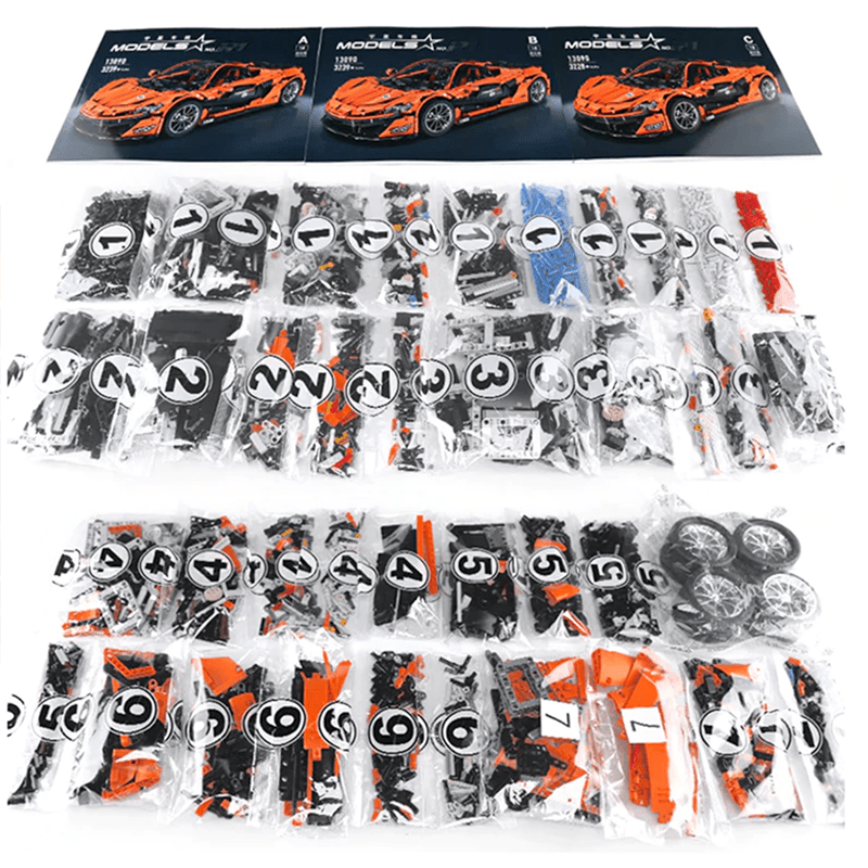 Orange Hybrid Hypercar P1 | 3228pcs
