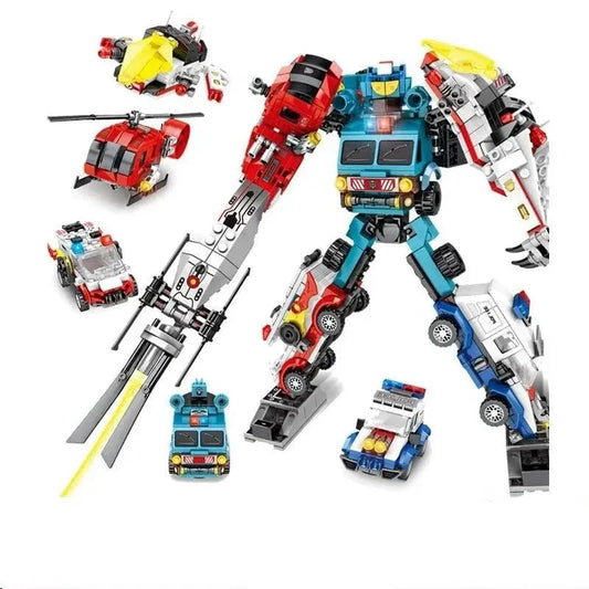 Mecha Car Transformation City Robot Warrior | 732pcs