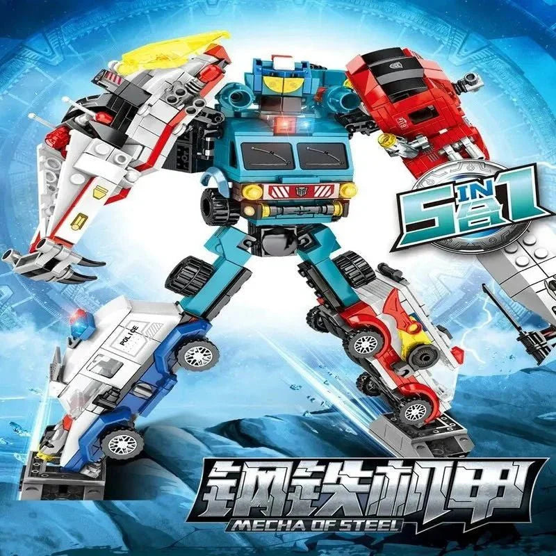 Mecha Car Transformation City Robot Warrior | 732pcs