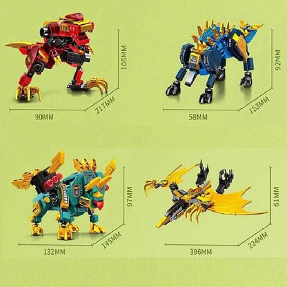 Mecha Deformation Dinosaur Transformation | 850pcs