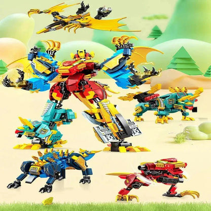 Mecha Deformation Dinosaur Transformation | 850pcs