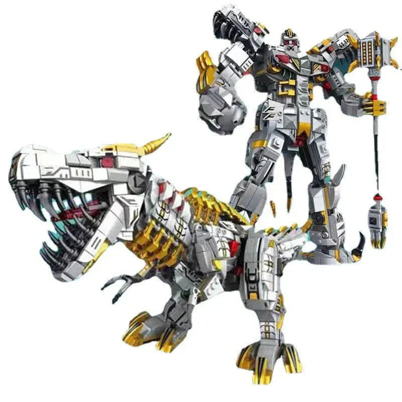 Mecha Iron Grimlock Dinosaur Transformers Bricks Toy | 1376pcs