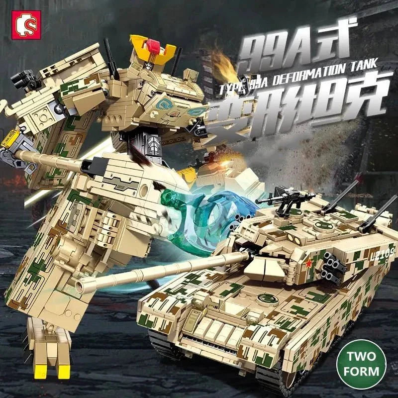 Mecha Transformers Robot Battle Tank Deformation Bricks Toy | 1306pcs