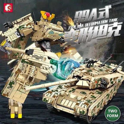 Mecha Transformers Robot Battle Tank Deformation Bricks Toy | 1306pcs