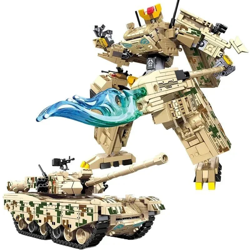 Mecha Transformers Robot Battle Tank Deformation Bricks Toy | 1306pcs