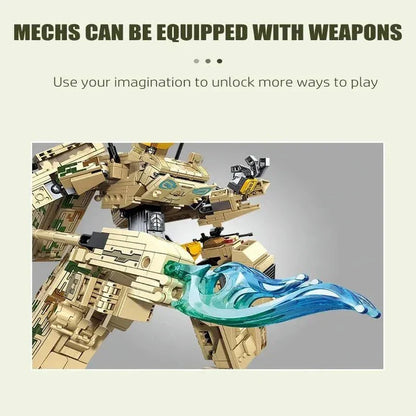 Mecha Transformers Robot Battle Tank Deformation Bricks Toy | 1306pcs