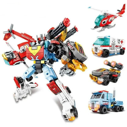 Mecha Transforming Steel Robot Warrior Bricks Toy | 725pcs