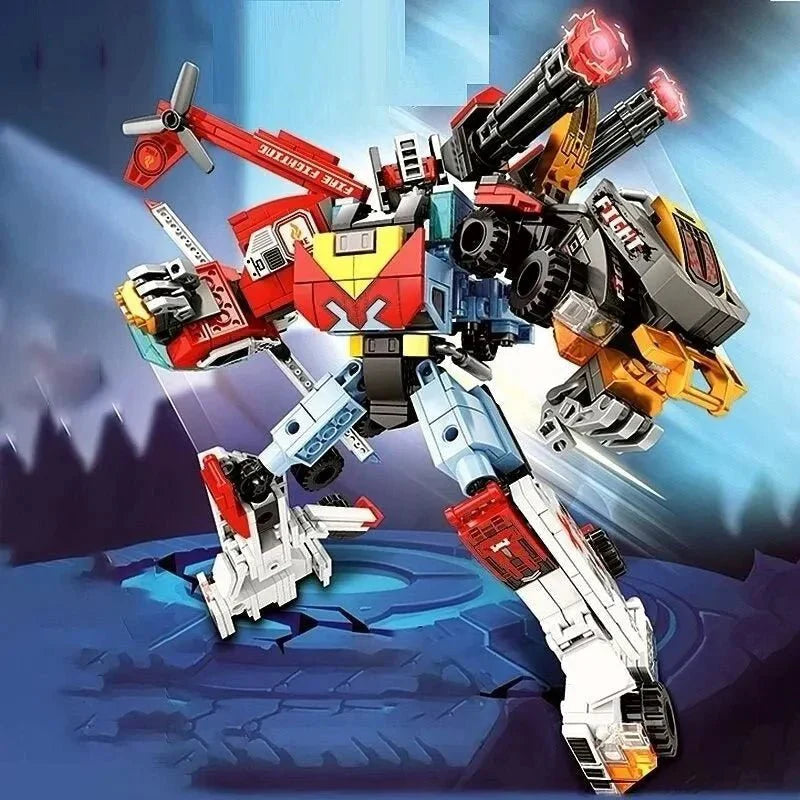 Mecha Transforming Steel Robot Warrior Bricks Toy | 725pcs