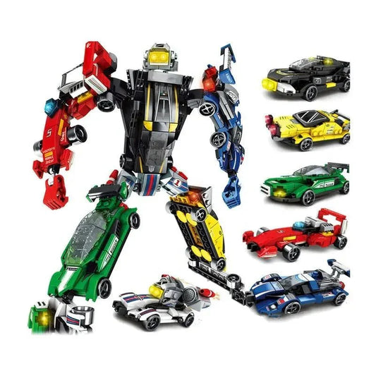 Mechanical Transformation Robot Racing Car Bricks Toy | 657pcs