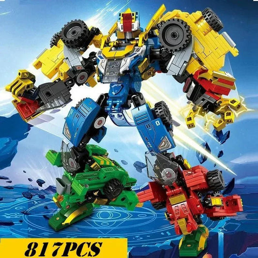 Mechanical Transformation Truck Car Robot Bricks Toy | 817pcs
