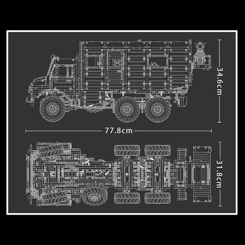 All-Terrain Utility Work Truck | 6689pcs