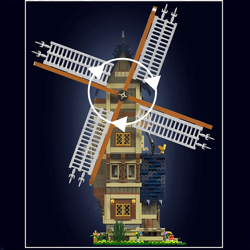 Middle Ages Windmill | 1583pcs