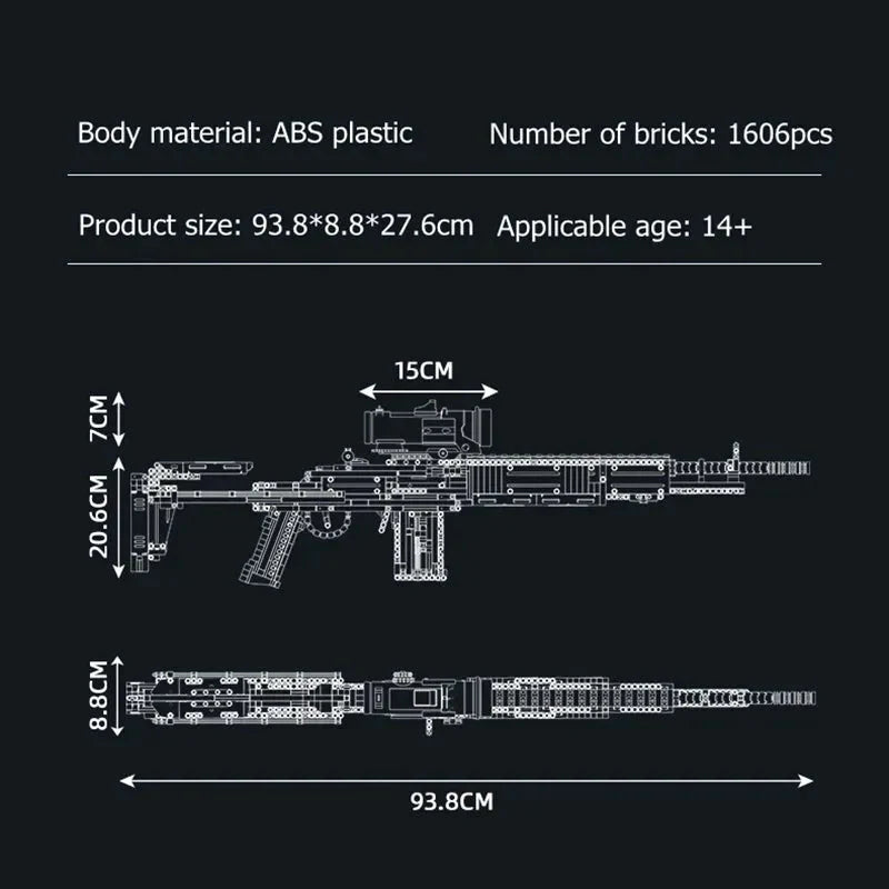Military MK14 Battle | 1606pcs
