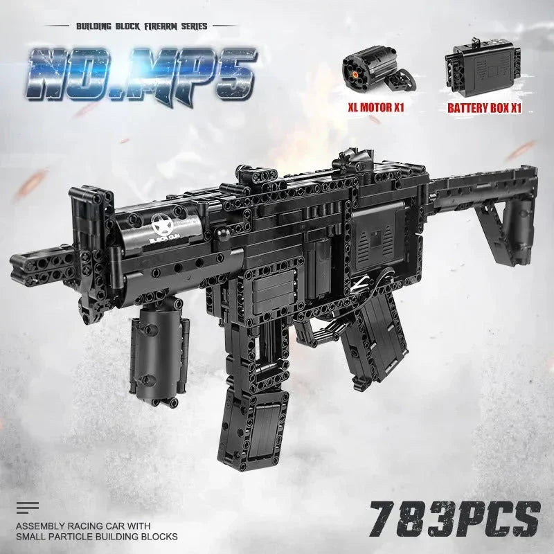 Military Motorized MP5 SMG | 796pcs