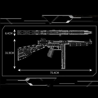 Military Thompson Sub Machine | 1208pcs