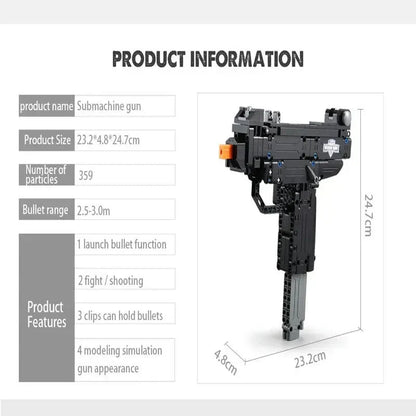 Military UZI SMG | 359pcs