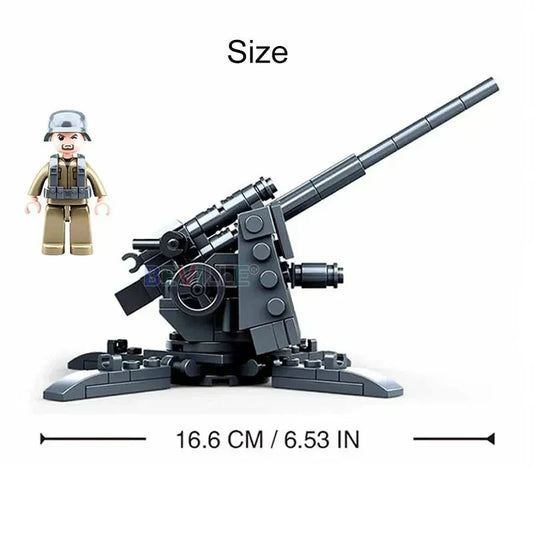 Military WW2 Normandy Landing 88MM Anti-Tank | 115pcs