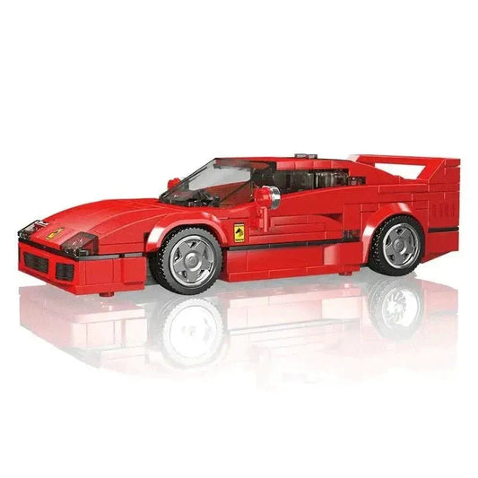 Mini 80s Twin-Turbo F40 Supercar | 338pcs