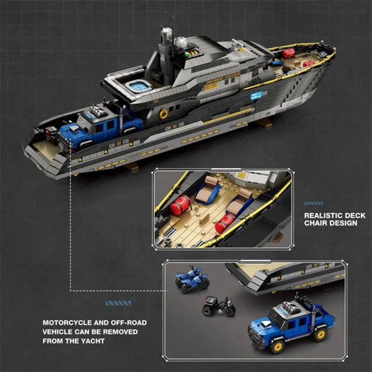 Modern Luxury Yacht | 4421pcs