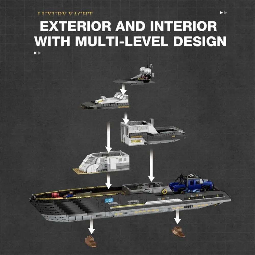 Modern Luxury Yacht | 4421pcs