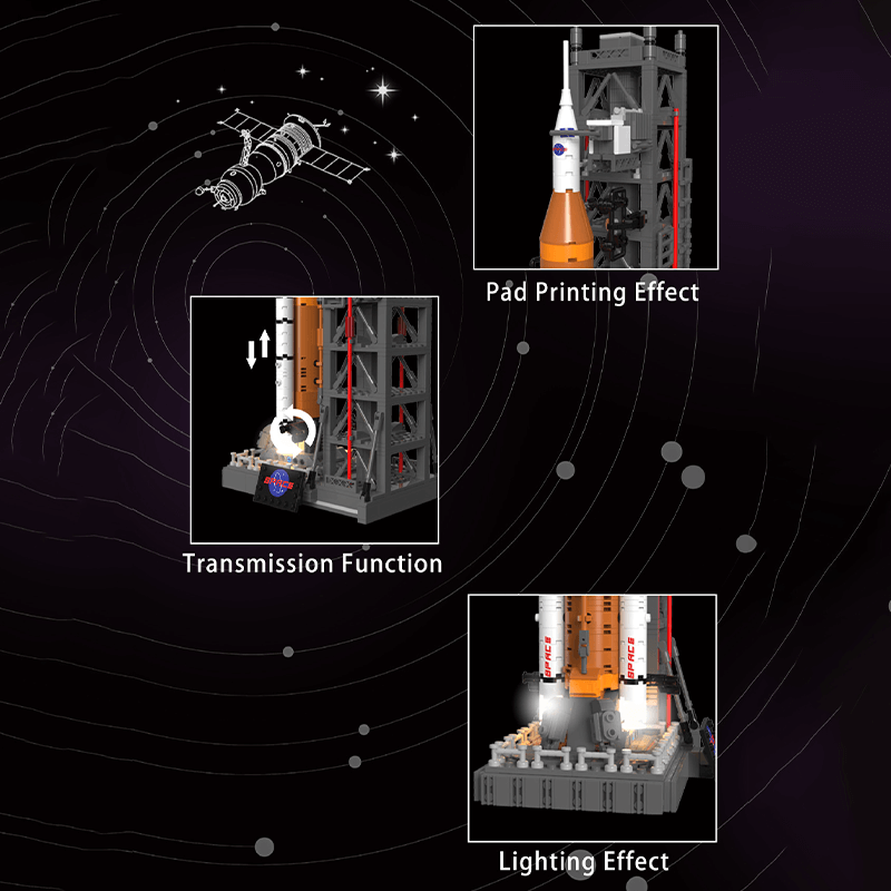 Moon landing: SLS Space Launch System | 907pcs