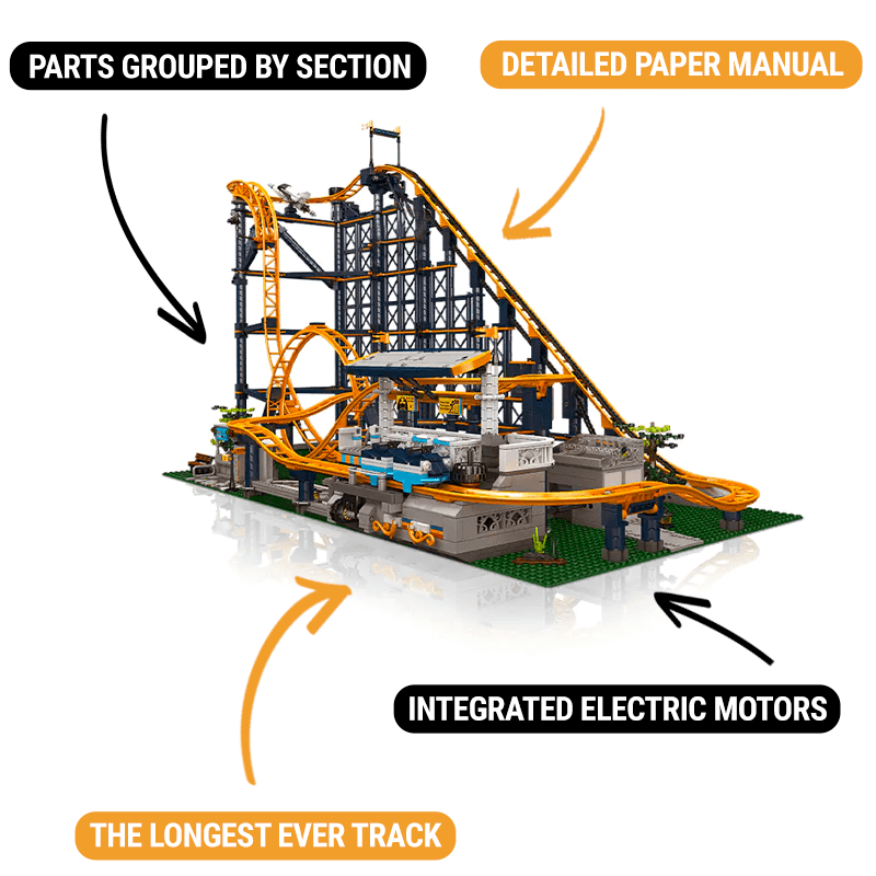 Motorised Looping Roller Coaster | 3237pcs