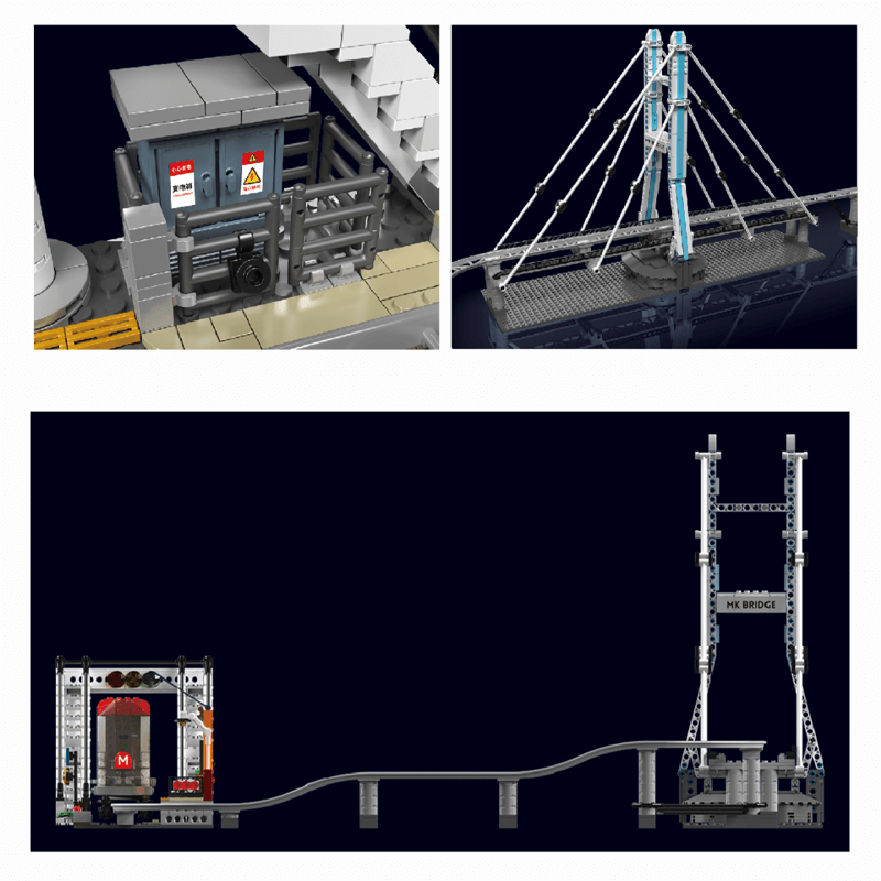 Motorised Monorail | 1487pcs