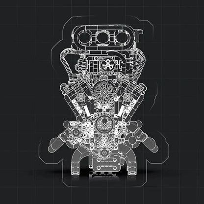 Motorised Muscle V8 | 2347pcs