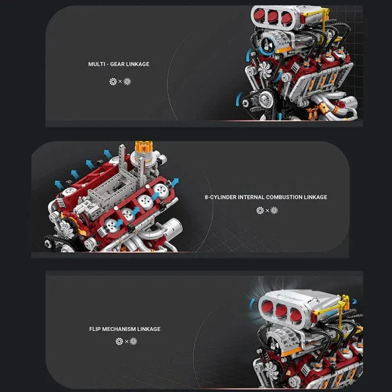 Motorised Muscle V8 | 2347pcs