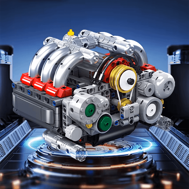 Motorized Flat-6 Boxer Engine | 608pcs