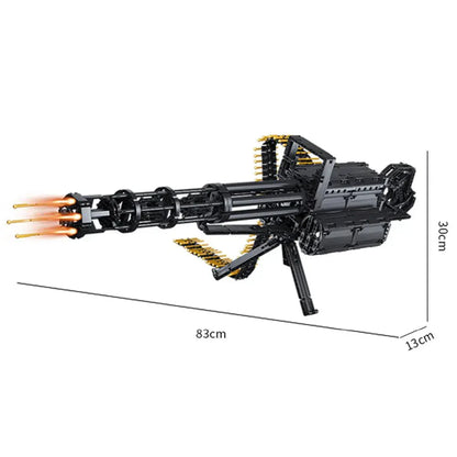 Motorized Military Gatling Cannon | 1524pcs