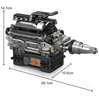 Motorized V12 Show Engine | 732pcs