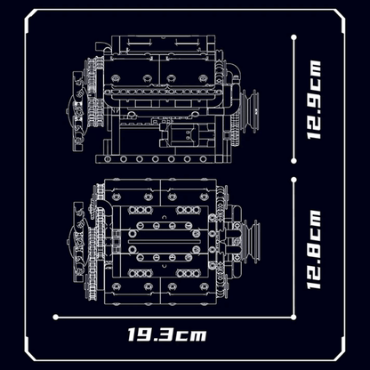 Motorized V8 Muscle Engine | 534pcs