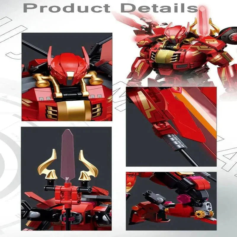 Movie Halberd Athena Transforming Mecha Robot Bricks Toy | 511pcs