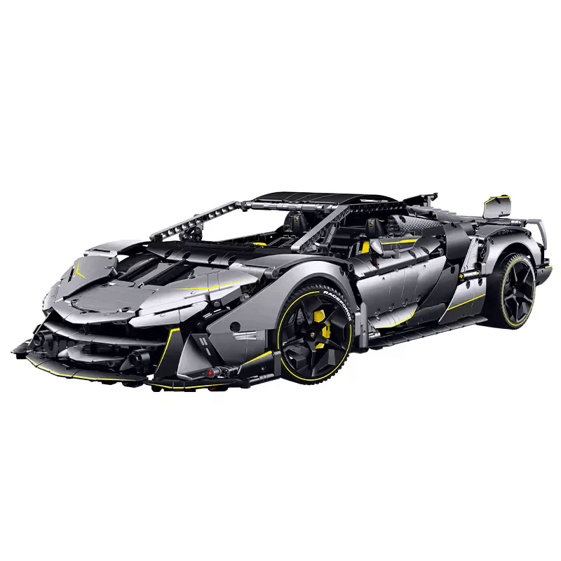 Lambo One-Offs Hypercar Supercar Building Blocks – 3,391 pieces – supercar collector model. 61 cm x 30 cm x 15 cm