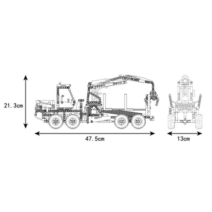 Pneumatic Forestry Harvester | 938pcs