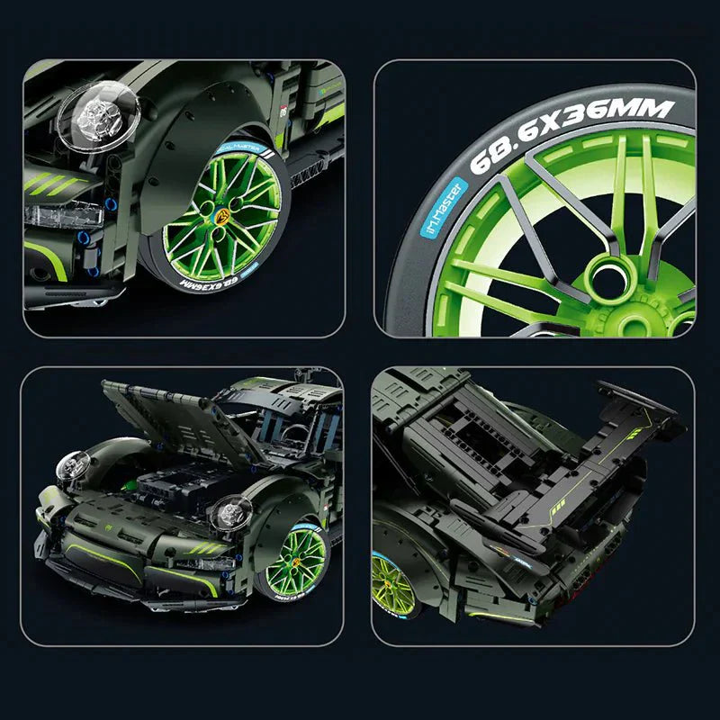 Widebody 911 Retro Sport Coupe Green | 2258pcs